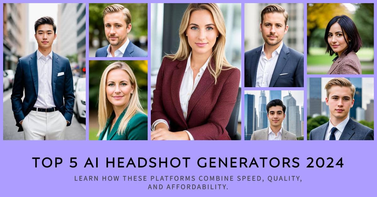 Top 5 AI Headshot Generators in 2024 cover image