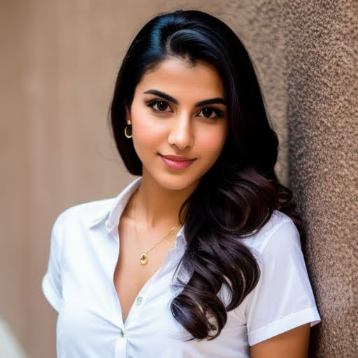 female headshot with white shirt