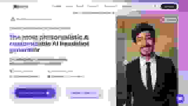 BetterPic AI headshot generator homepage